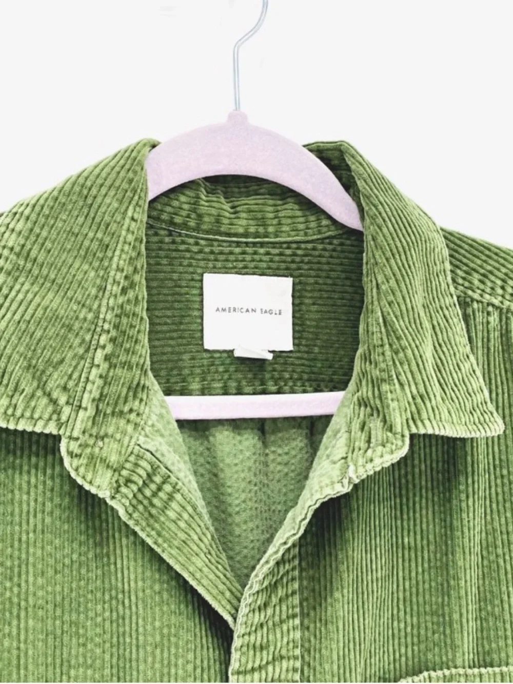 American Eagle Outfitters Green Corduroy Overshirt - Picture 2 of 8